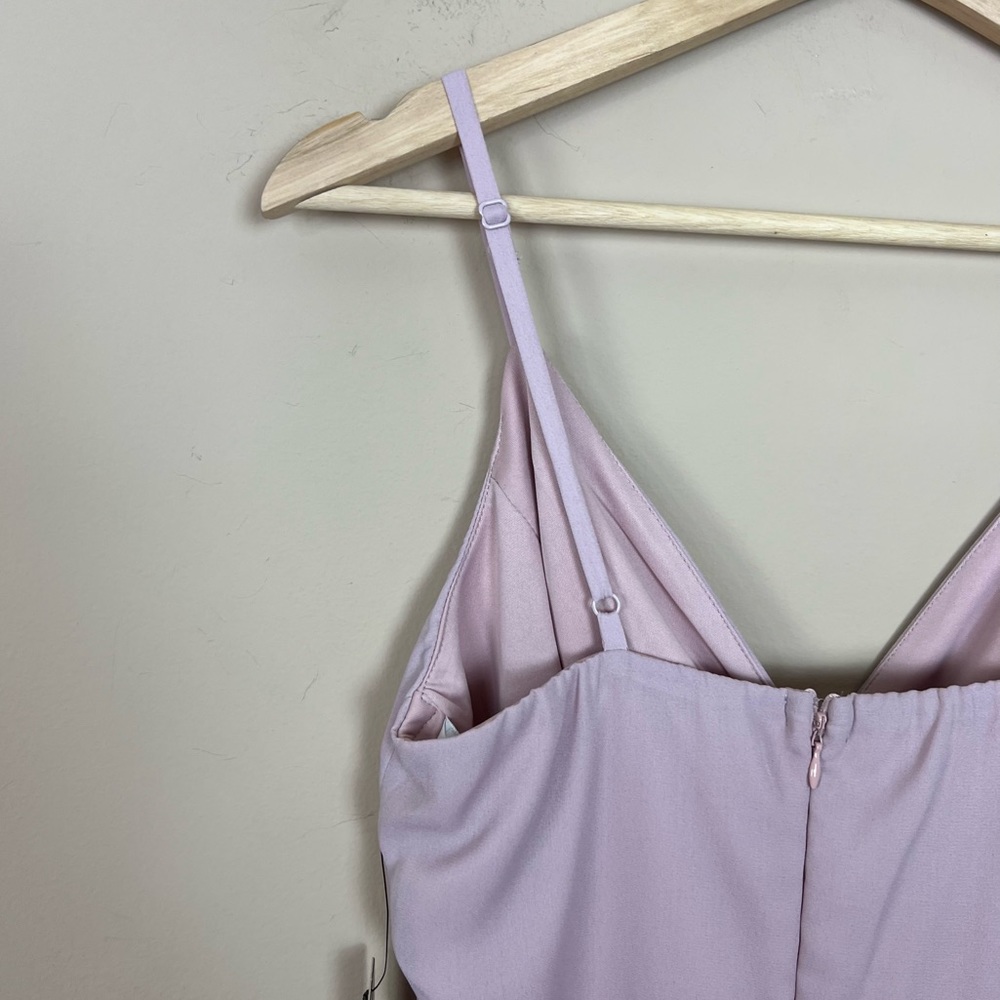 Lulus Call for Me Faux Wrap Jumpsuit in Dusty Lavender - Picture 8 of 12